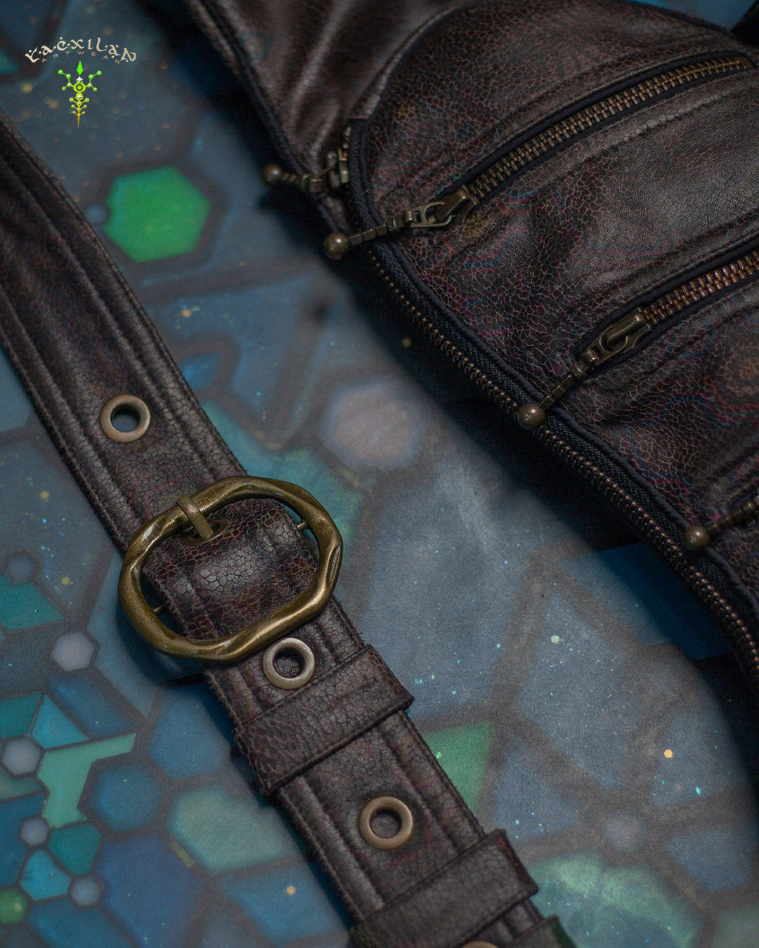 Botta Bag / Fake Leather Buckle - Grey PSYGALAK Snake
